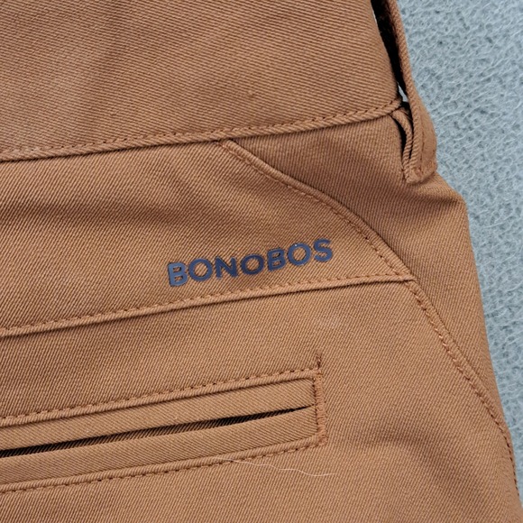 BONOBOS Golf Athletic Pants Men 32x32 Brown Performance Stretch Athleisure - Picture 10 of 11